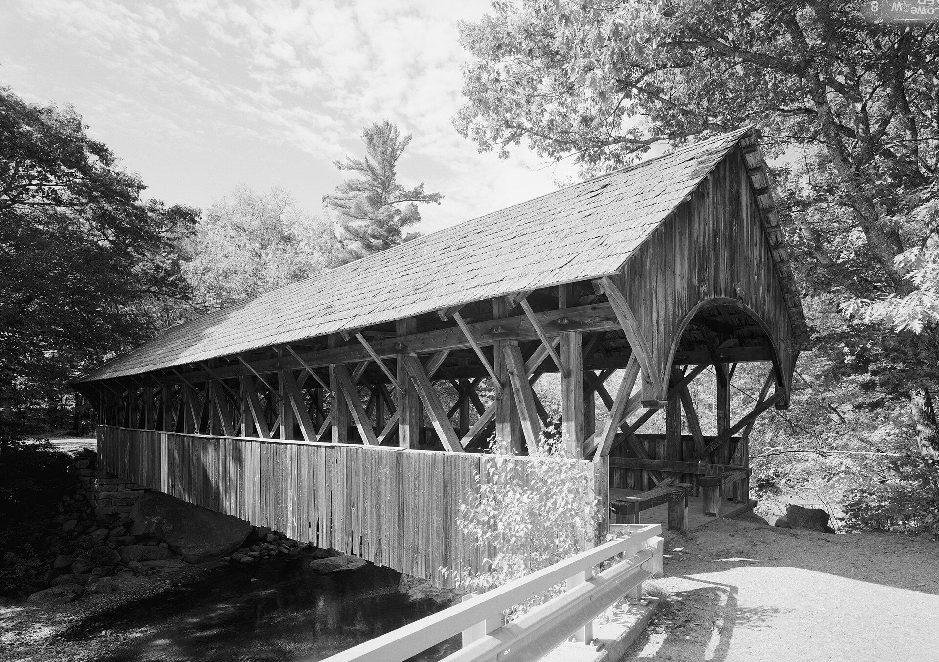 Sunday River Bridge, Spanning Sunday River, Newry vicinity (Oxford County, Maine) jpg, Maine (Oxford County)